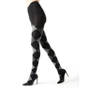 【OPEN YY】24FW ARGYLE COTTON TIGHTS OPEN YY Gray Argyle Cotton Tights OPEN YY