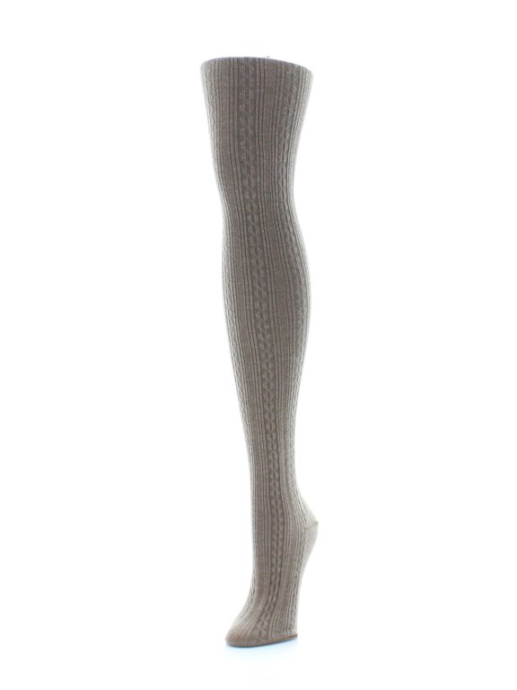 Textured Sweater Cable Tights