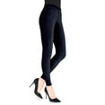thumbnail image 1 of MeMoi Thin-Rib Slim-Cut Stretch Corduroy Leggings - Womens - Female, S-M, Navy, 1 of 12