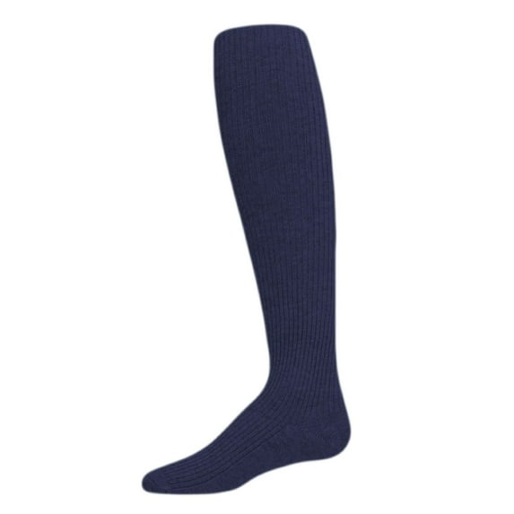 MeMoi Thin Ribbed Cotton Tights - Girls - Female, 2, Navy
