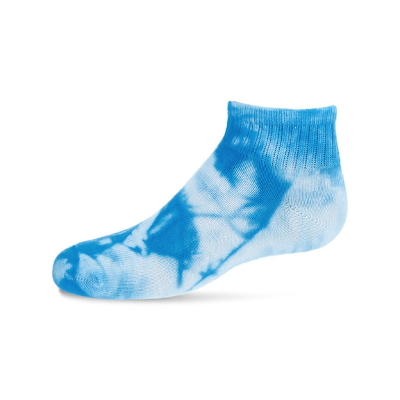MeMoi Tie Dye Mid-Cut Cotton Blend Socks 3-Pack - Girls - Female, 7-8, Bright Multi