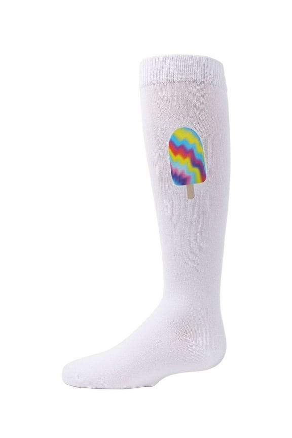 Tie-Dye Popsicle Knee-High Socks - Girls - Female, 4, White