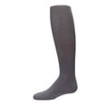 thumbnail image 1 of MeMoi Girls Ultra-Soft Opaque Pima Cotton-Rich Mini-Ribbed Sweater Tights - Girls - Female, 2, Slate, 1 of 12