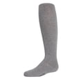 thumbnail image 1 of MeMoi Girls Ultra-Soft Opaque Pima Cotton-Rich Mini-Ribbed Sweater Tights - Girls - Female, 2, Medium Gray, 1 of 12
