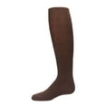 thumbnail image 1 of MeMoi Girls Ultra-Soft Opaque Pima Cotton-Rich Mini-Ribbed Sweater Tights - Girls - Female, 4, Cocoa, 1 of 12