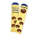 thumbnail image 1 of MeMoi Tough Cookie Greeting Card Socks | Hospital Socks by MeMoi One Size / Yellow, 1 of 4