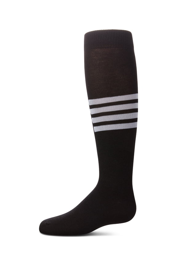 Triple Half Stripe Knee High Socks - Girls - Female, 4, Hunter Green