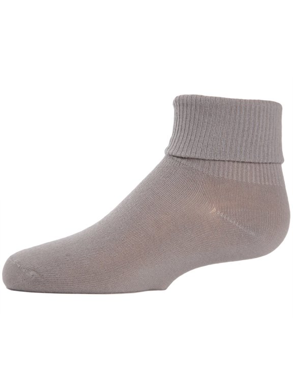 Triple Roll Infants Ankle Socks, Cheer Anklet Socks by MeMoi 0 / Silver