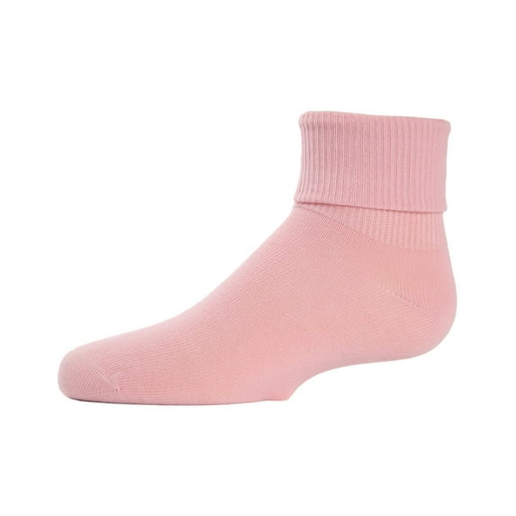 MeMoi Triple Roll Infants Ankle Socks, Cheer Anklet Socks by MeMoi 00 / Rose Pink