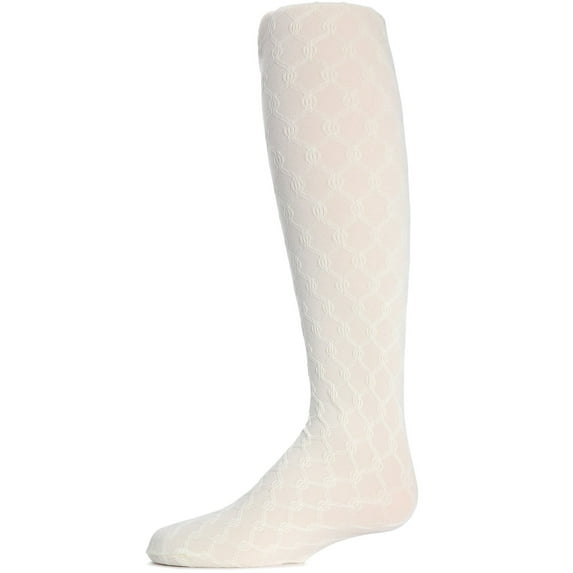 MeMoi Unique Link Opaque Tights - Girls - Female, 10-12, White
