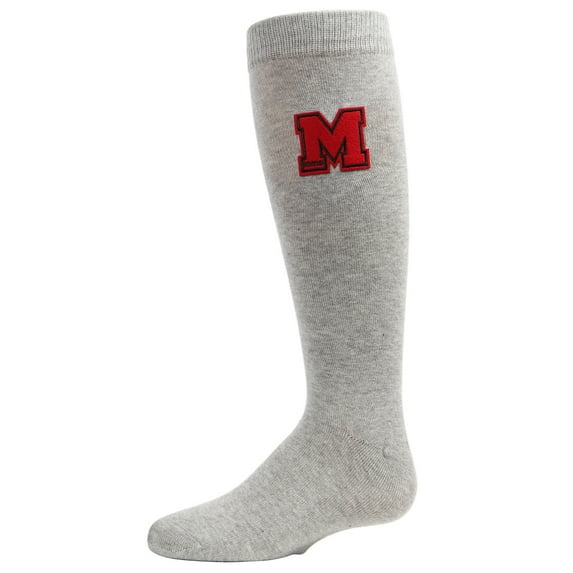 MeMoi Varsity Knee-High Socks - Girls - Female, 12, Gray
