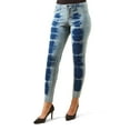thumbnail image 1 of MeMoi Vintage 80's Style Acid Wash Jean Leggings - Womens - Female, 1 of 7