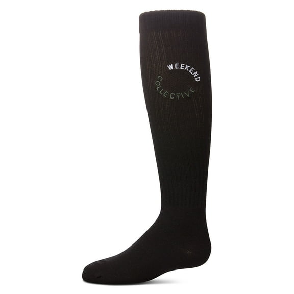 MeMoi Weekend Collective Knee High Socks - Girls - Female, 6, Black