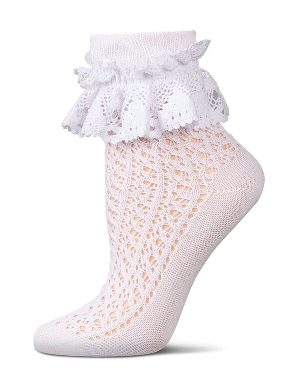 Women's Whimsy Lace Anklet Socks - Womens - Female, One Size, White