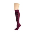 thumbnail image 1 of MeMoi Wild Side Cotton Blend Knee High Sock - Womens - Female, 9-11, Persian Blue, 1 of 2