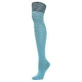thumbnail image 1 of MeMoi Wild Side Cotton Blend Over the Knee Socks - Womens - Female, One Size, Red Plum, 1 of 2