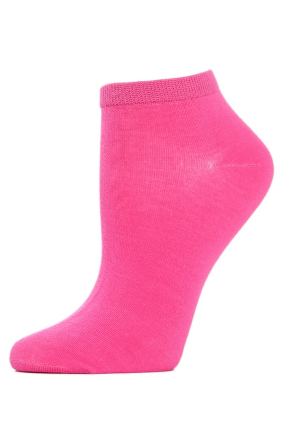 Women' Bamboo Blend Solid Knit Low-Cut Socks - Womens - Female, One Size, Pink