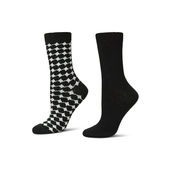 MeMoi Women's 2 Pack Wool Waves Crew Socks - Mens - Male