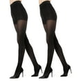 thumbnail image 1 of MeMoi Women's 2 Pair Pack Super Opaque 80 Denier Tights - Womens - Female, 1 of 1