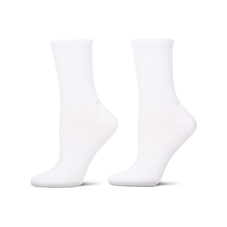 MeMoi Women's 2 Pair Pack Thin Ribbed Crew Socks - Womens - Female, 9-11, Black