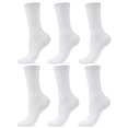 thumbnail image 1 of MeMoi Women's 6-Pack Flat Knit Athletic Sports Crew Socks - Mens - Male, 1 of 5