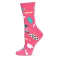 thumbnail image 1 of MeMoi Women's Baking Bamboo Crew Socks - Womens - Female, 9-11, Magenta, 1 of 7
