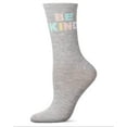 thumbnail image 1 of MeMoi Women's Be Kind Multicolor Block Letter Crew Sock - Mens - Male, 1 of 3