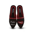 thumbnail image 1 of MeMoi Women's Bite Me Closed Toe Slippers - Womens - Female (Small 5-6, Black), 1 of 7
