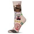 thumbnail image 1 of MeMoi Women's Brooklyn Rayon from Bamboo Crew Socks - Womens - Female, 9-11, Ivory Heather, 1 of 4