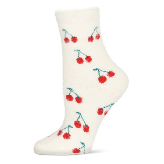 MeMoi Women's Cherries Cozy Crew Socks - Mens - Male