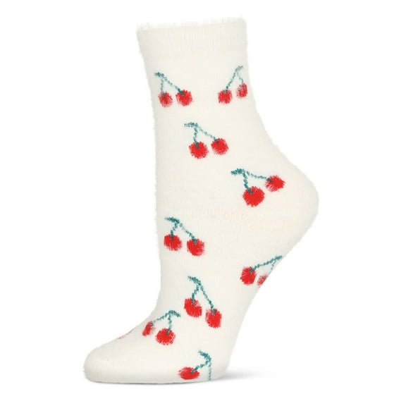 MeMoi Women's Cherries Cozy Crew Socks - Mens - Male