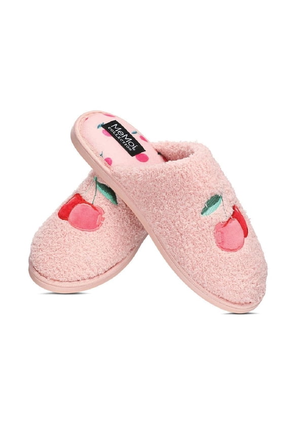Women's Cherries Terry Slide Slippers - Womens - Female