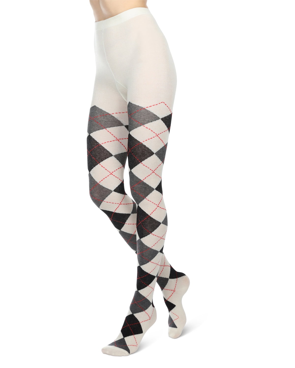 MeMoi Women s Classy Argyle Thick Sweater Tights Mens Male