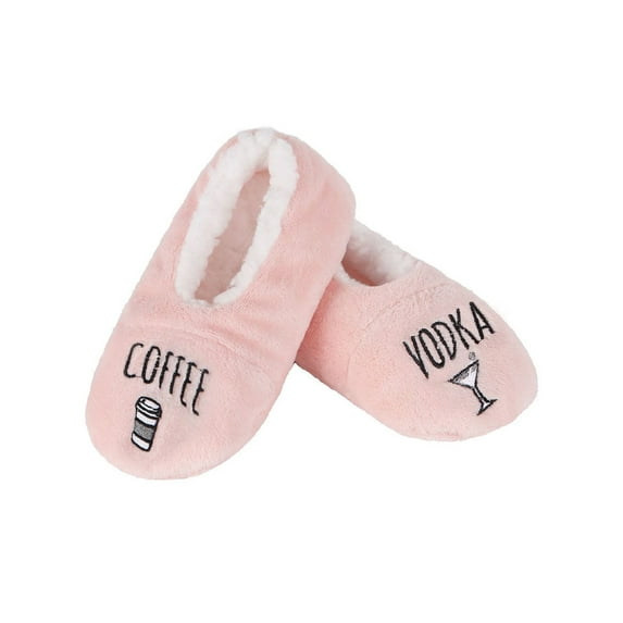 MeMoi Women's Coffee & Vodka Sherpa Lined Slippers - Womens - Female