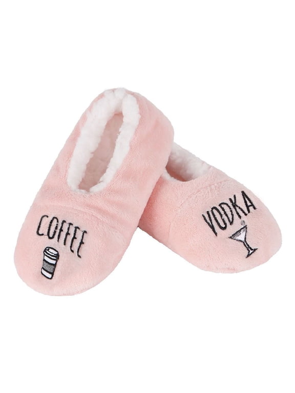 Women's Coffee & Vodka Sherpa Lined Slippers - Womens - Female
