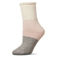 thumbnail image 1 of MeMoi Women's Colorblock Cozy Warm Thermal Crew Socks - Womens - Female, 9-11, Blush, 1 of 4