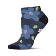 thumbnail image 1 of MeMoi Women's Daisy Dimensional Shortie Socks - Womens - Female, 9-11, Blue, 1 of 3