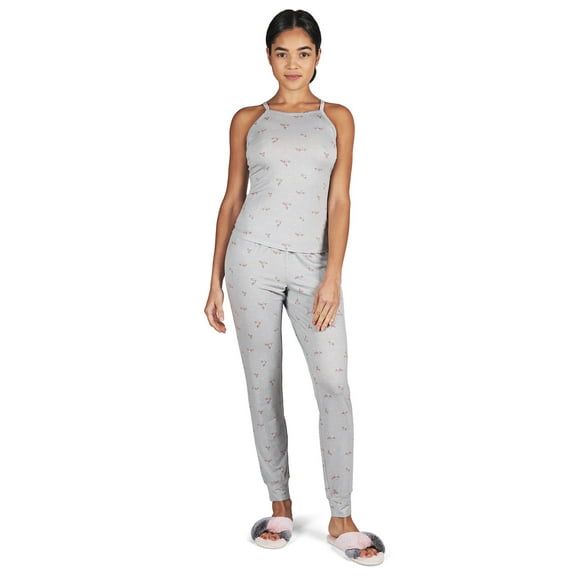 MeMoi Women's Ditsy Floral Bamboo Blend Thin Strap Tank Top - Womens - Female