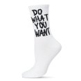 thumbnail image 1 of MeMoi Women's Do What You Want Cotton Blend Crew Socks - Mens - Male, 1 of 7
