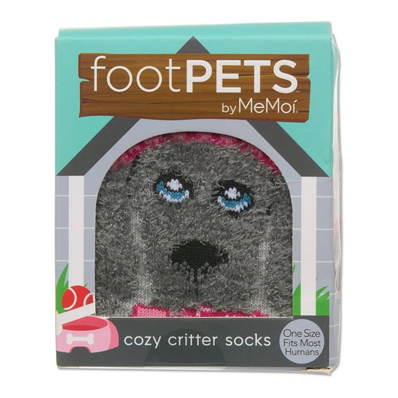 MeMoi Women's Foot Pet Dog Cozy Fairisle Crew Socks - Mens - Male