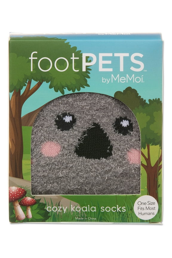 Women's Foot Pet Koala Crew Socks - Womens - Female, One Size, Coral