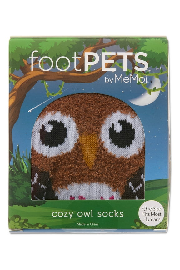 Women's Foot Pet Owl Crew Socks - Womens - Female, One Size, Navy