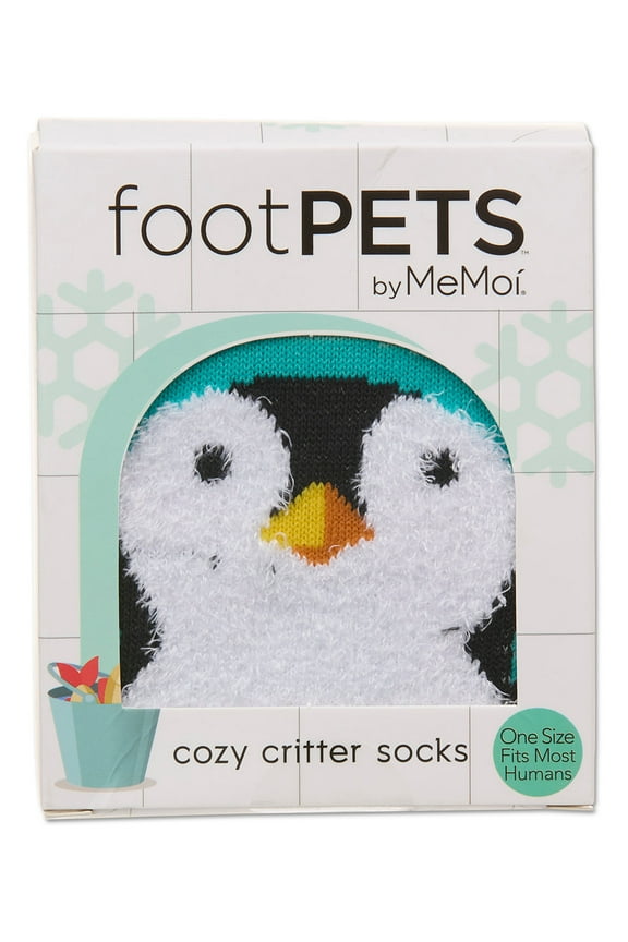 Women's Foot Pet Penguin Cozy Buffalo Plaid Crew Socks - Mens - Male