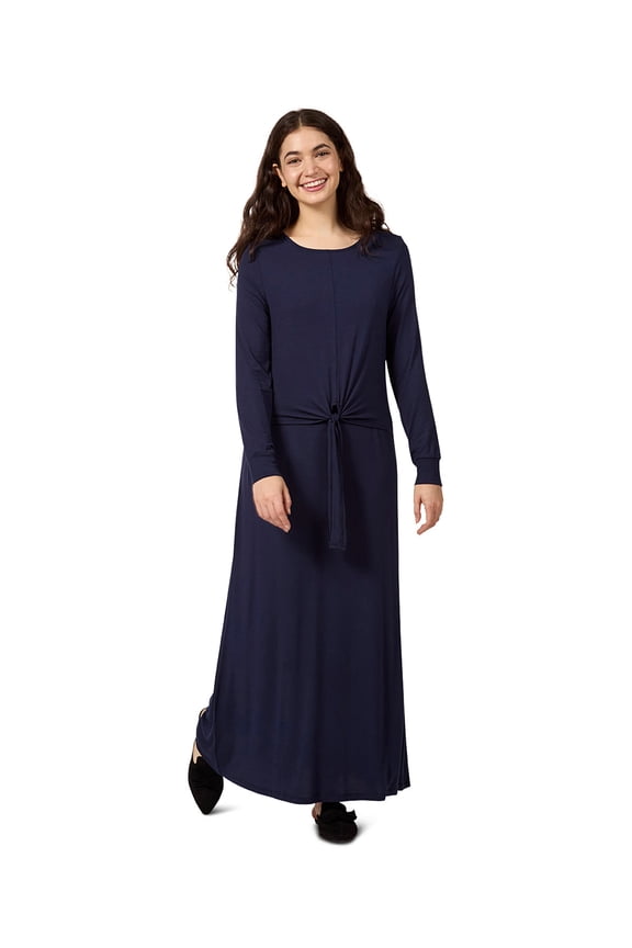 Women's Front Tie Nursing Night Gown - Womens - Female, XS, Navy