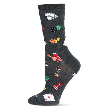 MeMoi Women's Games Bamboo Crew Socks - Womens - Female