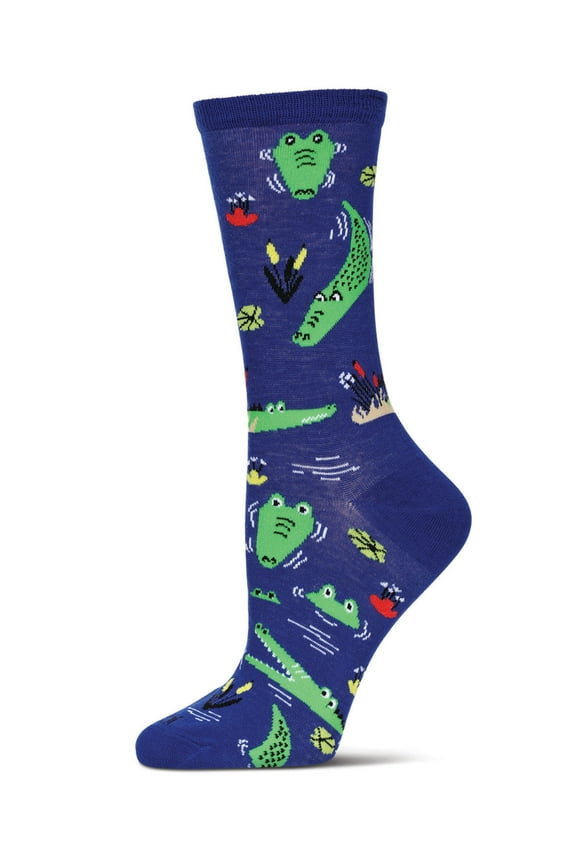 Women's Gators Bamboo Crew Socks - Womens - Female, 9-11, Royal Blue