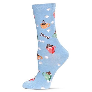 MeMoi Women's Hot Cocoa Bamboo Crew Socks - Mens - Male