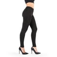 thumbnail image 1 of MeMoi Women's Jeweled Glam Stretch Leggings - Womens - Female (Small/Medium, Black), 1 of 2