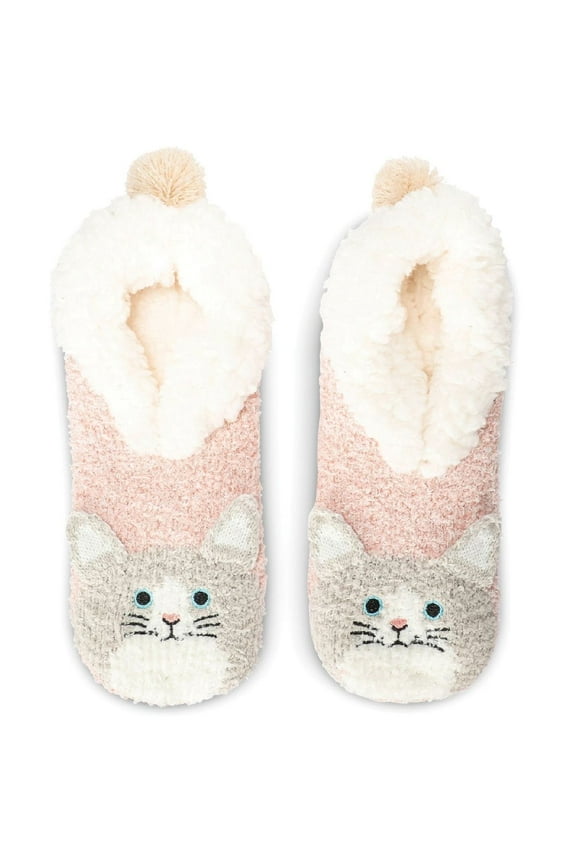 Women's Kitty Embellished Plush Lined Slippers - Womens - Female