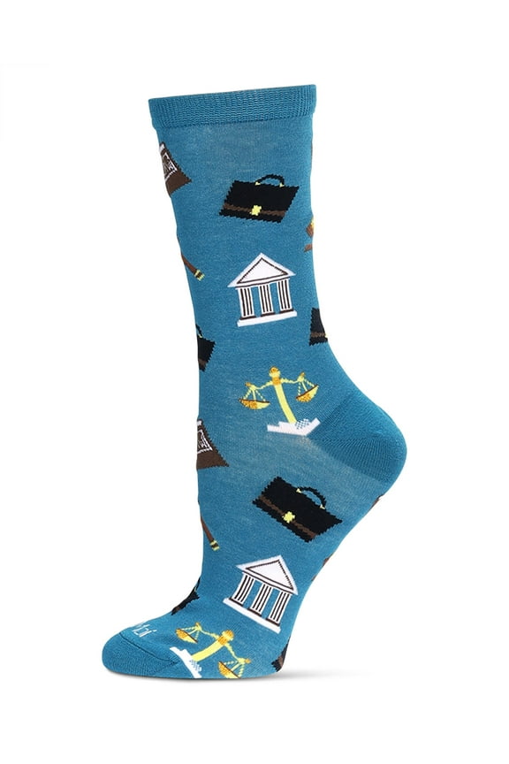 Women's Law N Order Bamboo Crew Socks - Womens - Female, 9-11, Legion Blue
